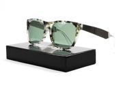 RETROSUPERFUTURE Super Classic Sunglasses SU774 Francis Silver Puma Grey Lens