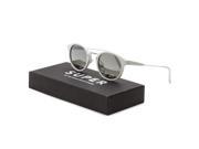 RETROSUPERFUTURE Super LA4 Panama Metric Sunglasses White Black Mirrored