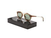 RETROSUPERFUTURE Super Panama BHM Sunglasses 474 Brown Havana Frame Green Lenses