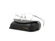 Linda Farrow Luxe 110 Eyeglasses C2 Silver Transparent Grey Frame RX Clear