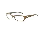 Starck Eyes Eyeglasses PL0401 Col. 0004 Brown with Clear Demo Lenses