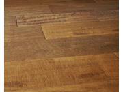 Everyday Flooring 5 x 1 2 Solid Engineered Hardwood Wood Flooring Hand Scraped Cinnamon Light Brown SAMPLE