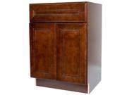 24 Inch Base Cabinet in Leo Saddle with 1 Soft Close Drawer 2 Soft Close Doors 1Shelf 24