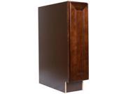 9 Inch Full Height Door Base Cabinet in Leo Saddle with 1 Soft Close Door 1 Soft Close Shelf 9