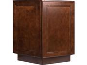 24 Inch End Angle Cabinet in Leo Saddle with 1 Soft Close Door 24