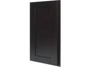 17 Inch End Angle Wall Cabinet in Shaker Espresso with 1 Soft Close Door 17 X 30 X 12