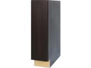 9 Inch Full Height Door Base Cabinet in Shaker Espresso with 1 Soft Close Door 1 Shelf 9