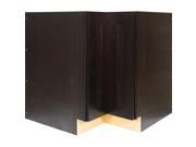 33 Inch Lazy Susan Base Cabinet in Shaker Espresso with 2 Soft Close Doors 33