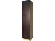 18 Inch vanity Linen and Medicine Cabinet in Shaker Espresso with 2 Soft Close Doors 7 Shelves 18