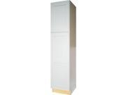 18 Inch Single Door Utility Cabinet in Shaker White with 2 Soft Close Soft Close Doors 18 x 90 x 24