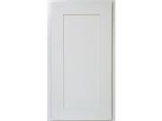 17 Inch Angle Wall End Cabinet in Shaker White with 1 Soft Close Door 17 x 36