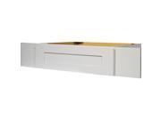 36 Inch Soft Close Knee Drawer in Shaker White 36