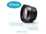 Neewer® Deluxe 37mm Telephoto Lens 2X PROFESSIONAL HD For ALL Cameras Camcorders with 37mm Size Lens Filter Thread