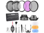 Neewer 52MM Professional Accessory Kit for NIKON D7100 D7000 D5200 D5100 D5000 D3300 D3200 D3100 D3000 D90 D80 DSLR Cameras Includes