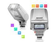 Neewer® NW320 TTL LCD Display LED Assistive Preview Focus Flash Speedlite for Sony A7 A7 A7S A7R A7II NEX6 RX1 RX1R RX10 RX100II HX50 A3000 A6000 Silver