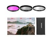 Neewer® 58mm 3 Piece Filter Kit UV CPL FLD for Canon Rebel XSi XT T1i 18 55mm More!
