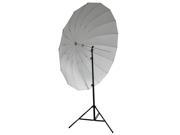 Neewer® 72 185cm Silver with Black Cover Reflective Parabolic Umbrella 16 Fiberglass Rib 7mm Shaft includes Portable Carrying Bag