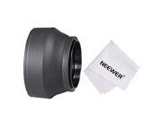 Neewer 52MM Collapsible Rubber Lens Hood for NIKON Cameras. 18 55mm f 3.5 5.6G ED AF S DX zoom Lens; CANON EOS M Compact Camera. EF M18 55mm IS STM zoom Len M