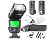 Neewer® NW660III E TTL HSS Flash Speedlite Kit for Canon DSLR Cameras includes 1 NW660III Flash 1 2.4GHz Wireless Trigger 1 Transmitter 1 Receiver 1 Hard So