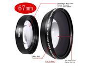 Neewer® 67MM 0.45x Professional HD Wide Angle Lens w Macro Portion for CANON 18 135mm EF S IS STM EF 70 200mm f 4L NIKON 18 105mm f 3.5 5.6 AF S DX VR E