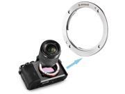 Neewer® Chrome plated Copper Metal Lens Mount Replacement for Sony NEX E mount APS C and Full Frame Cameras Such as A7 A7S A7R A7II A6000 NEX 3 NEX 5 NEX 3C NEX