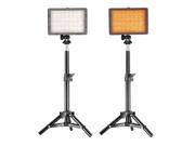 Neewer® Photography 160 LED Studio Lighting Kit including 2 CN 160 Dimmable Ultra High Power Panel Digital Camera DSLR Camcorder LED Video Light 2 32 80cm