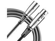 Neewer® 20ft 6M Universal 3 pin XLR Male to XLR Female Microphone Cable for Microphones or Other Professional Recording Mixing and Lighting Equipments with 3