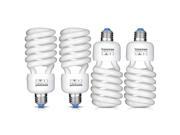 Neewer® 35W 110V 5500K Tri phosphor Spiral CFL Daylight Balanced Light Bulb in E27 Socket for Photo and Video Studio Lighting 4 Pack