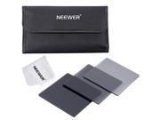 Neewer Complete Neutral Density Filter Kit for Cokin P Series Filter System Kit includes 3 Full ND Filter Set ND2 ND4 ND8 1 Filter Carrying Pouch 1
