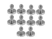 Neewer Stainless Steel 1 4 Mounting Screw without Ring 0.39 10mm Shaft for Camera Tripod Monopod or Quick Release QR Plate 10 Pack