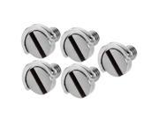 Neewer Stainless Steel D Shaft D ring 1 4 Mounting Screw 0.39 10mm Shaft for Camera Tripod Monopod or Quick Release QR Plate 5 Pack