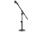 Neewer NW 210 Sturdy Mini Microphone Stand with Heavy duty Metal Base Telescoping Boom and Mic Clip Adjustable Height 12 17 31cm 43cm Made of Solid Iron
