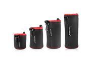 Neewer® 4 Pack Protective Lens Neoprene Pouch Set Small Medium Large and Extra Large Pouches for Canon Nikon Pentax Sony Olympus Panasonic and More DSLR