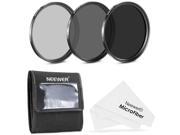 Neewer 72MM Neutral Density Professional Photography Filter Set ND2 ND4 ND8 Premium Microfiber Cleaning Cloth Protective Carrying Pouch