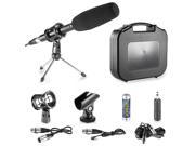 Neewer® Professional DSLR Microphone Kit for Canon EOS DSLR 5D Mark II III 6D 7D 7D II 70D 60D T6s T6i T5i T4i T3i SL1 Cameras Aluminium Alloy Condenser Microp