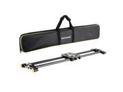 Neewer® 31.5 80cm Carbon Fiber Camera Track Dolly Slider Rail System with 17.5lbs 8kg Load Capacity for Stabilizing Movie Film Video Making Photography DSLR Ca