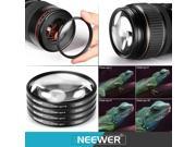 Neewer® 67MM Complete Lens Filter Accessory Kit for Lenses with 67MM Filter Size UV CPL FLD Filter Set Macro Close Up Set 1 2 4 10 ND Filter Set ND2
