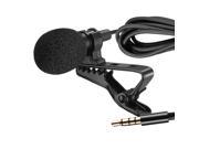 Neewer® Lapel Microphone Clip on Omnidirectional Condenser Mic for Apple iPhone iPad iPod Touch Samsung Android and Windows Smartphones Film Interviews Vocal