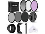 Neewer 55MM Professional UV CPL FLD Lens Filter and ND Neutral Density Filter ND2 ND4 ND8 Accessory Kit for Sony A37 A55 A57 A65 A77 A100