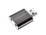 Neewer USB 2.0 External Stereo Sound Adapter for Windows and Mac Plug and Play No Drivers Needed Black