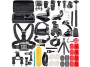 Neewer 58 In 1 Sport Accessory Kit for GoPro Hero4 Session Hero1 2 3 3 4 SJ4000 5000 6000 7000 in Swimming Rowing Skiing Climbing Bike Riding Camping Diving an