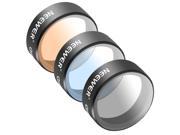Neewer for DJI Mavic Pro 3 Pieces Filter Set Includes 1 Graduated Grey Filter 1 Graduated Orange Filter 1 Graduated Blue Filter