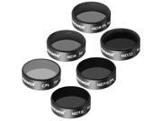 Neewer Multi-coated 6 Pieces Filter Kit for DJI Mavic, Mavic Pro Quadcopter, Made of Ultra High Definition Glass and Aluminum Thread Frame, Includes: CPL, ND8,