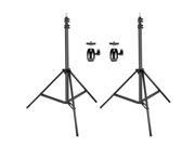Neewer 2 Packs 75 inches 190 centimeters Adjustable Light Stands with 2 Pieces 1 4 inch Screw Tripod Mini Ball Head Hot Shoe Adapters for Video Portrait and Pr