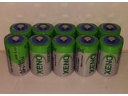 10 XENO 1 2AA LITHIUM BATTERIES FOR ALARM BATTERY ADT SECURITY TRANSMITTER