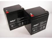 2 CASIL 12v 4.5ah UPS Battery for SL Waber POWERHOUSE 250