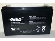 Casil CA670 6v 7ah REPLACES JOHNSON CONTROL GC640 OLD STYLE