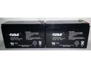2 Casil CA1290 12v 9ah for Steele SP GG300 Generator 2 Pack