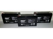 3 Casil CA6120 6v 12ah for Streamlight Litebox Battery