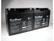 2 FirstPower 12v 22ah Nut Bolt for FJC 45575 Heavy Duty Jumper Pack